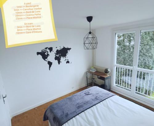 Orleans House | Chambre Monde Tout confort Saint-Marceau