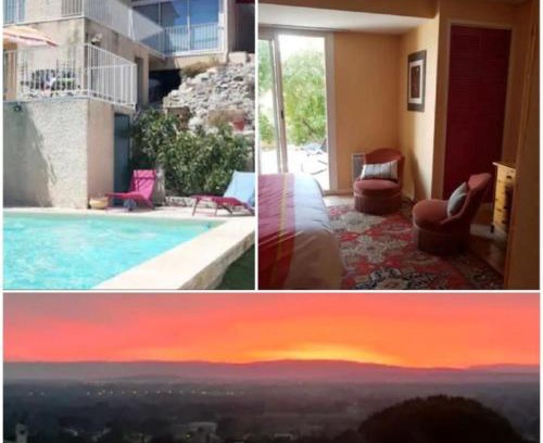 Villeneuve-les-Avignon Bed & Breakfast | Chambre pour 2, au calme, proche du centre, avec un arrêt de bus au bas de la maison et climatisé