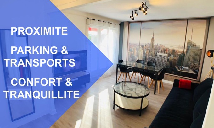 Nantes Sud Apartment | Charmant appartement 1-4 personnes, proche centre avec parking
