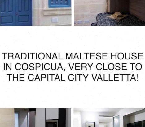 Cospicua House | Charming and gorgeous traditional house in Cospicua which is only a two minute walk away to the city centre makes it perfect for a cozy stay in Malta