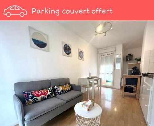 Toulouse South-East Apartment | Charming T1 - Parking - Metro St Agne