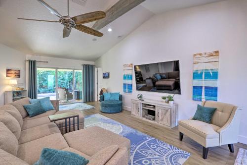 Cocoa Beach House | Chic Cocoa Beach Oasis with Pool - Steps to Shore!