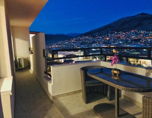 Mostar Apartment | City Lights Panorama