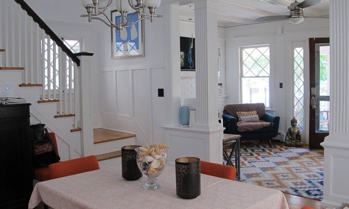 Bradley Beach House | Classic 4BR Charmer 2 Blks to Ocean w/Outdoor Shower in Relaxing Bradley Beach