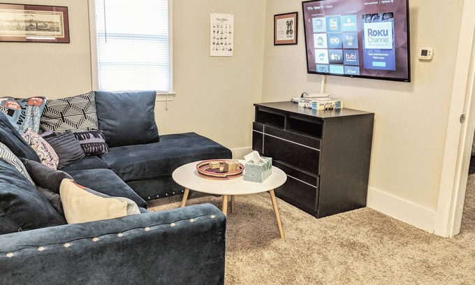 Aksarben - Elmwood Park House | Classy Stay in Upscale Aksarben Village with King and 2 Queen Beds, Fenced Yard