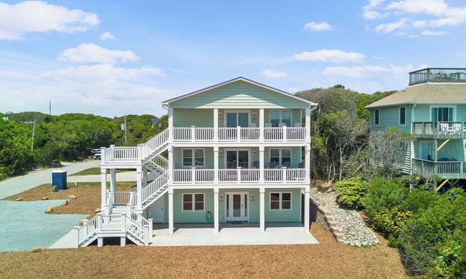 Emerald Isle House | Coastal 5BR w/Ocean Views, Game Room, Dog Friendly & Steps to Beach Access