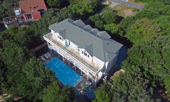 Ocean Sands House | Corolla Paradise, 10 Bedrooms, 10 Baths, Private Setting! 3 Minute Walk To Beach