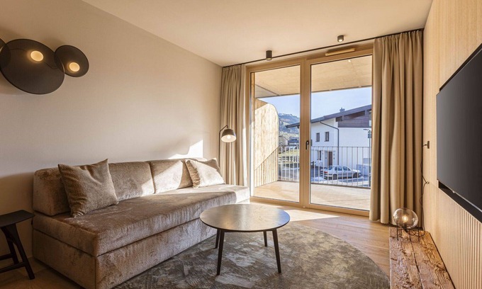 Oberndorf bei Kitzbuhel Apartment | Cosy apartment for 4 people with WIFI, TV, patio, panoramic view and parking