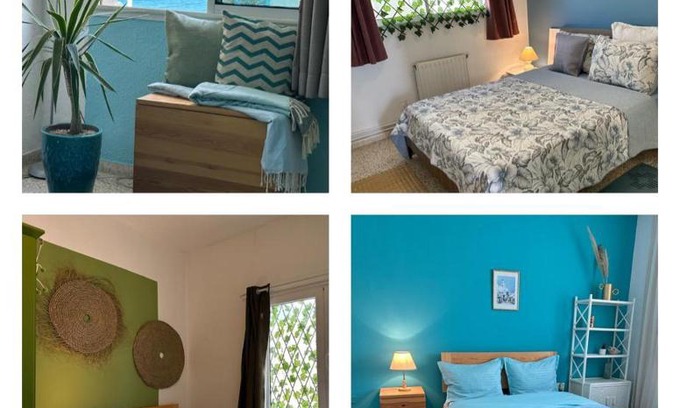 La Marsa Apartment | Cosy bleu apartment sea view marsa plage