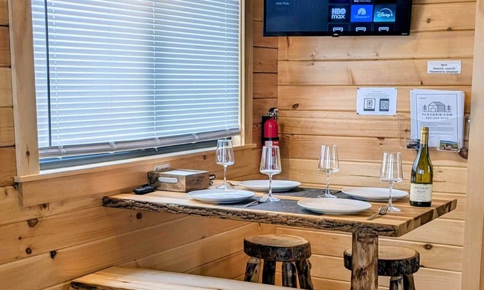 Hector Cabin | Cozy Cabin on Seneca Wine Trail Vineyard View 6
