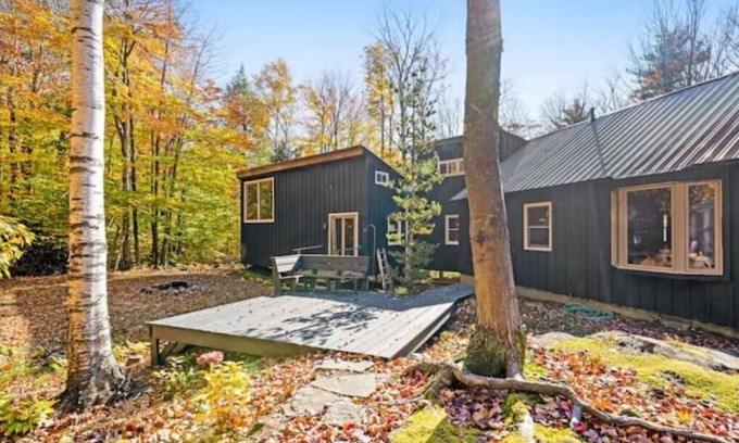 Newfane House | Craftsman woodland Cabin. Privacy meets Luxury.