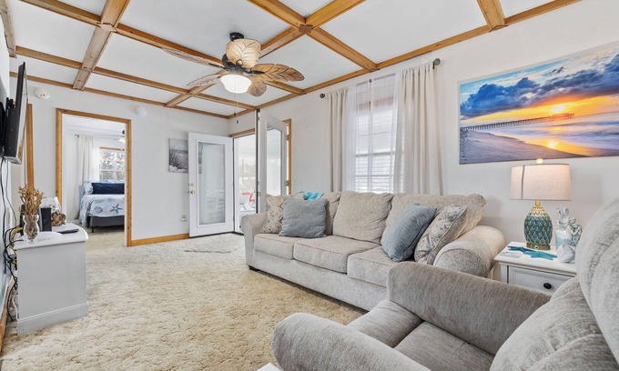 Crescent Beach House | Crescent Moon - 2BR Cottage Close to Beach and Shops
