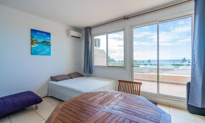Faaa Apartment | Diva Nui Cosy Studio - Ocean View near Hilton Faaa