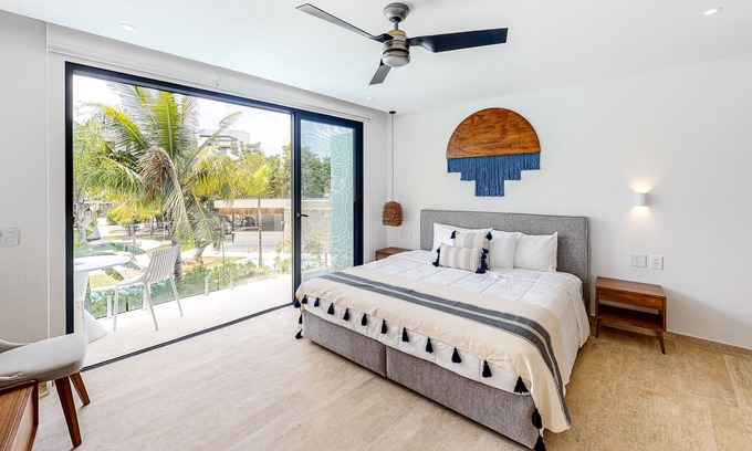 Tulum Apartment | Dreamy Escape W/ Shared Pool, Fast WiFi, Central AC, Balcony & Kitchenette!