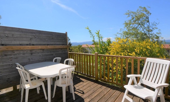 Rouret House | Duplex for 6 with Private Terrace in Grospierres