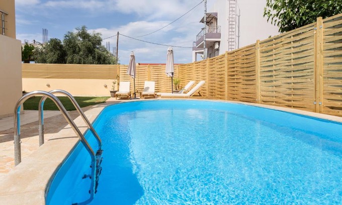 Kounoupidiana Villa | Ecosy Villa with pool near sandy beaches