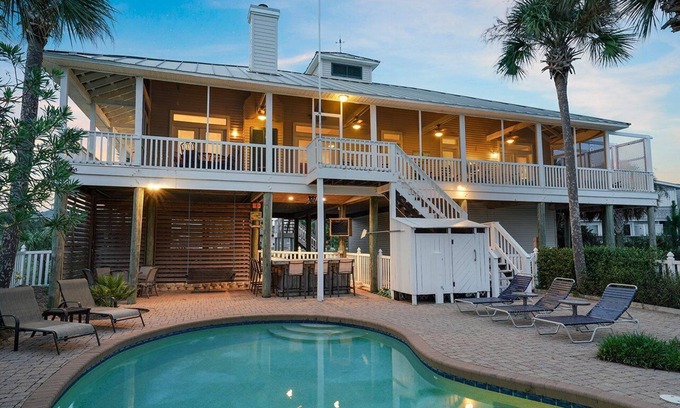 Gulf Pines House | Endless Summer - Home in Prestigious Community with Gulf Views & Secluded Pool Area