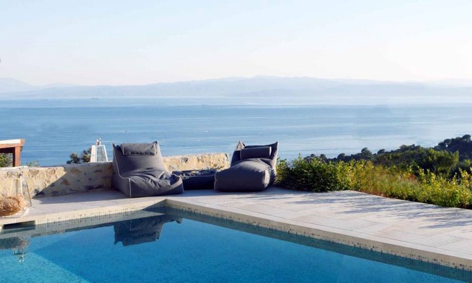 Agia Paraskevi Villa | Exquisite Skiathos Villa Skiathea Villa Alpha 3 Bedroom Private Pool Troulos
