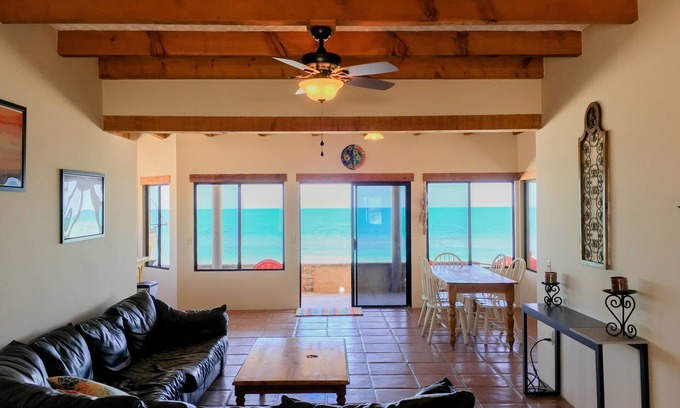 San Felipe House | Feb/March PROMO-Beach Front on a Sandy Beach, Hi speed Wi-Fi- Gated community