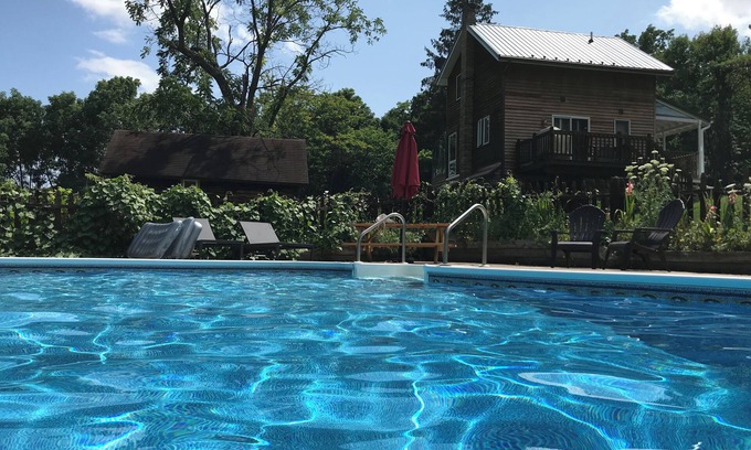 Grange Landing Ski Chalet | Finger Lakes Chalets – Pool is Open! Up the hill from Canandaigua Lake!