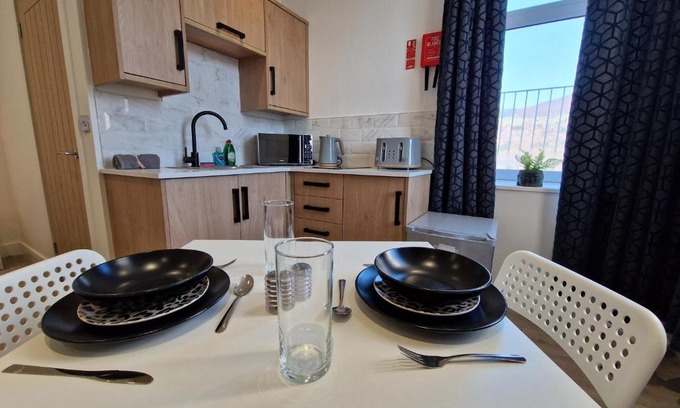 Mountain Ash Apartment | Flat 2, Modern Studio apartment, Tynte Hotel, Mountain Ash