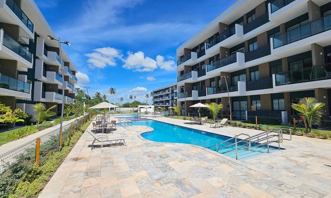 Porto de Galinhas Apartment | Flat luxo com varanda gourmet no Makia