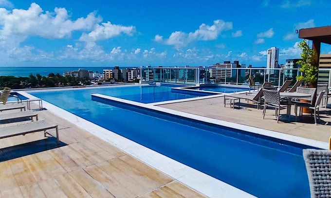 Jardim Oceania Apartment | Flat Vista Maravilhosa Para o Mar
