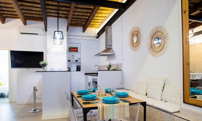 El Cabanyal Apartment | FLORIT FLATS - Cabanyal 3 Bedroom WIFI AC Terrace Beach Penthouse