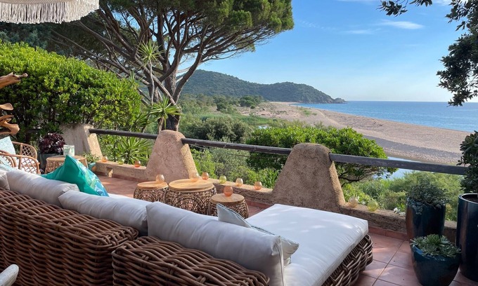 Pinarellu House | Southern Corsica, Casa Masamour, "feet in the water", a breathtaking view!