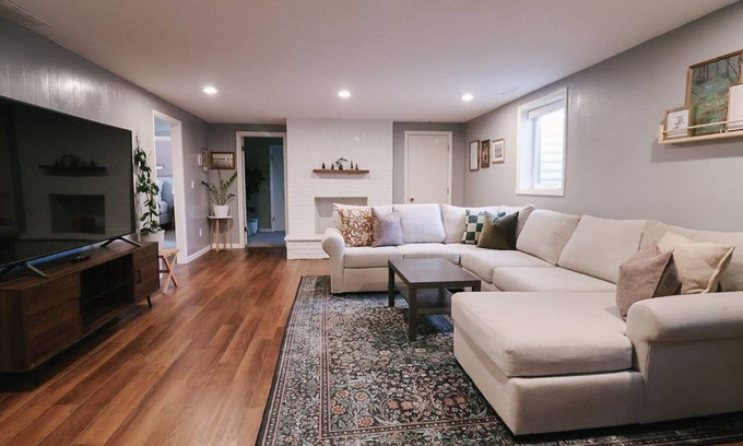 West Bench Apartment | French Cottage Inspired Basement Apartment 15 From Downtown Boise