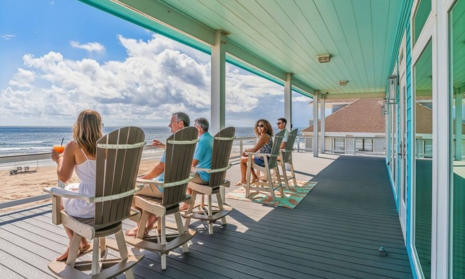 Spanish Grant House | From the moment you arrive, the Gulf stretches out before you in an endless sweep of blue and gold — a living canvas of rolling waves, soft breezes, and skies that shift with every hour. Here, the ocean isn’t just a view; it’s a rhythm that slows you