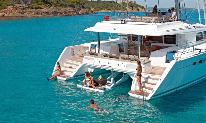 Municipality of Trogir Boat Rental | Fully Crewed Luxury Catamaran on a Lagoon 560 in Croatia