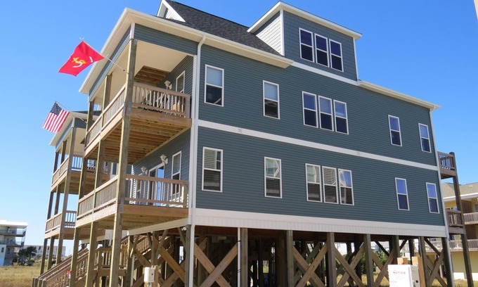 North Topsail Beach House | Gorgeous 4 Bedroom 3.5 Bath Ocean View Home - Pet Friendly - No Pet Fees