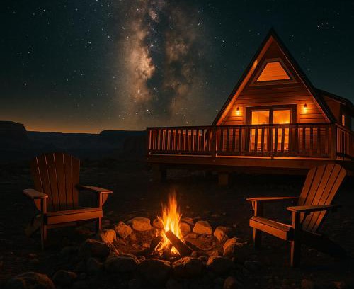 Valle House | Grand Canyon A-Frame Hot-tub & Sauna