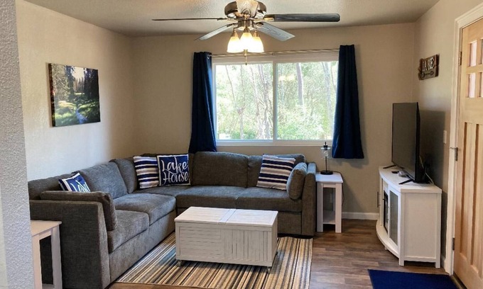Three Rivers Cottage | Guest House with Private Hot Tub, Shared Pool, and Walk to Town
