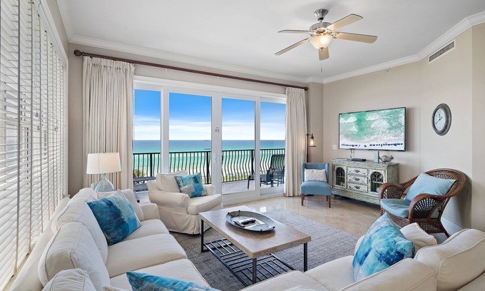 Santa Rosa Beach Condo | Gulf Front Condo | B201 | Private Beach | Family Friendly