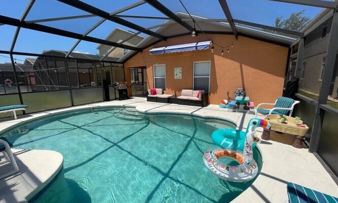 Sandy Ridge House | Heated Pool, Grill 4Bdr/3Bath Home close to Disney