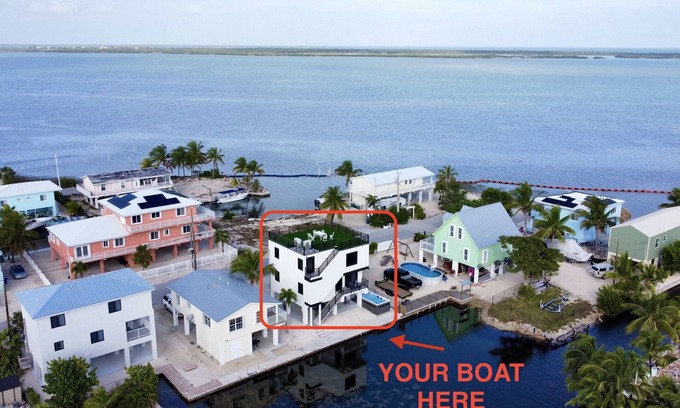 Sands House | π HEATED SWIM SPA/OPEN WATER VIEWS/BOAT DOCK/LUXURIOUS/ BUILT IN 2023π¬