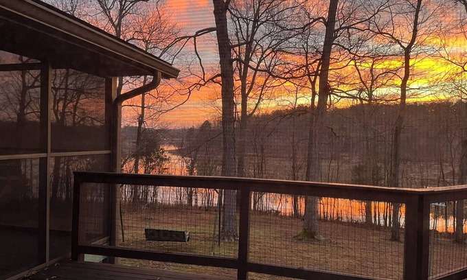 Falls of Rough House | Hideaway on the lake; large mid-century stone ranch in a park-like setting