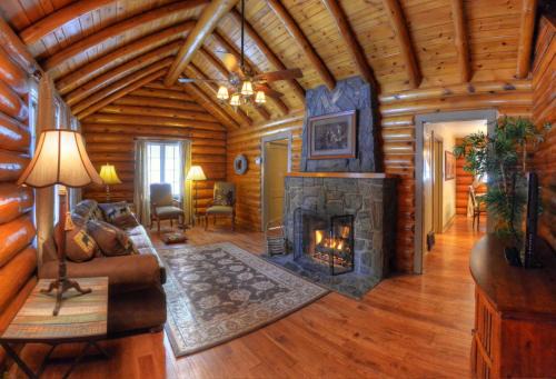 Rapid City House | Historic Log Cabin #14 at Horse Creek Resort