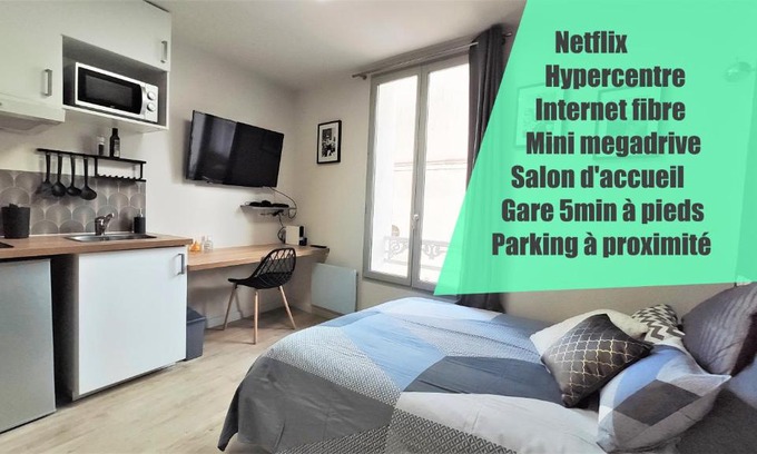 Centre Ville Apartment | Home&Work 201 - HYPERCENTRE - fibre et parking a proximité