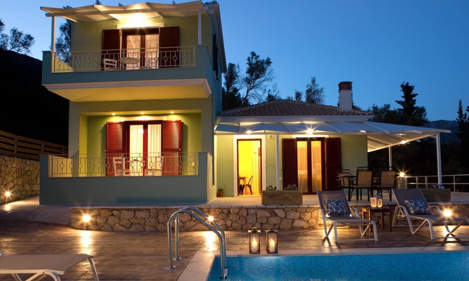 Vassiliki Villa | Horizon Luxury Villas with private pool and amazing sea view