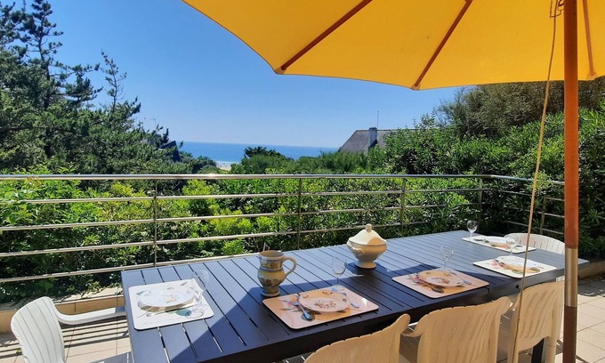 Clohars-Carnoet House | House with sea view, private beach access, 6/7 Pers.
