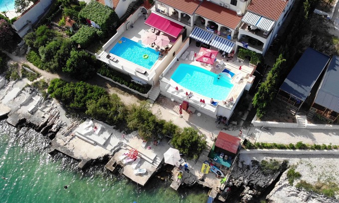 Seget Vranjica Apartment | Split-Dalmatia-Most beautiful sea view on Adriatic,beach on the sea,heated pool