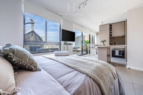 Nunoa Apartment | HT Moderno Estudio a pasos del Metro Plaza Egana