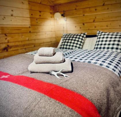 Blatten bei Naters Apartment | Hüttli Chalet with panoramic view