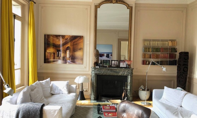 L'Europe Apartment | Impressive duplex, trees view on square opposite, sunny, right in the Paris center and fashionable districts. Luxury Apartment