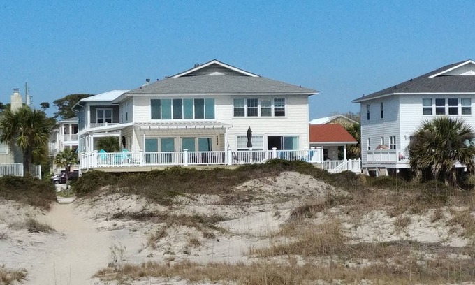 Savannah Beach House | It's a Beach Haven and it's Beachfront! See the beautiful dunes and ocean