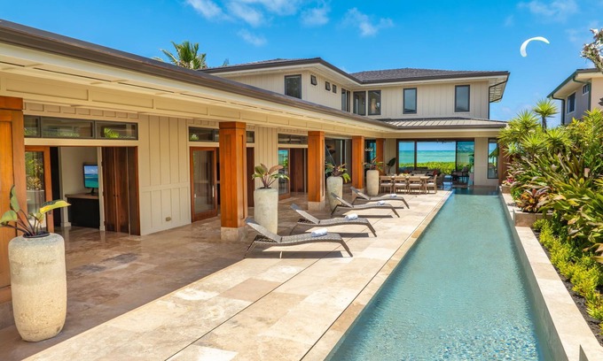 Kailua Villa | Kailua Beachside by Gather: Beachfront Villa w/Heated Pool & Ocean Views