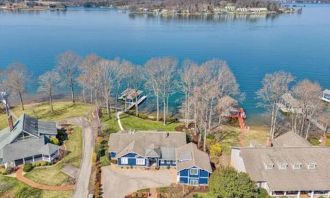 Penhook House | Lakefront Home with Private Dock, Sunset Views, Pet-Friendly~sleeps eight
